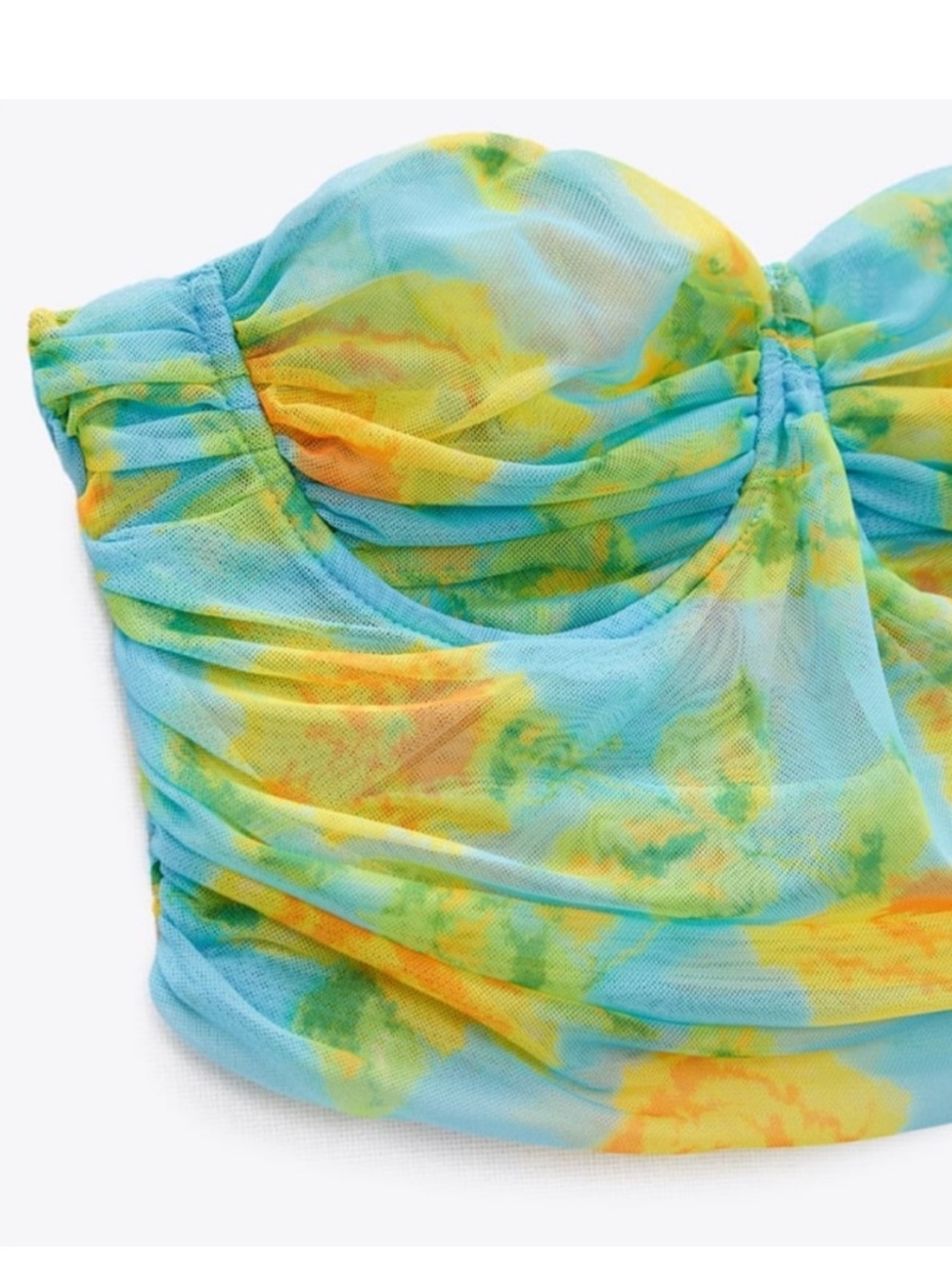 Zara Tulle Floral Top